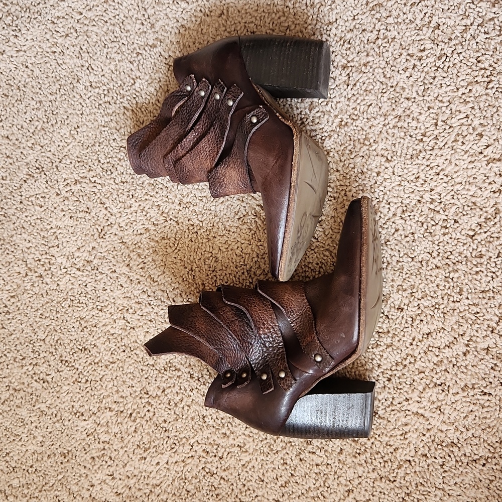 A.S.98 Boots. Brown. Western Style. Size 35.